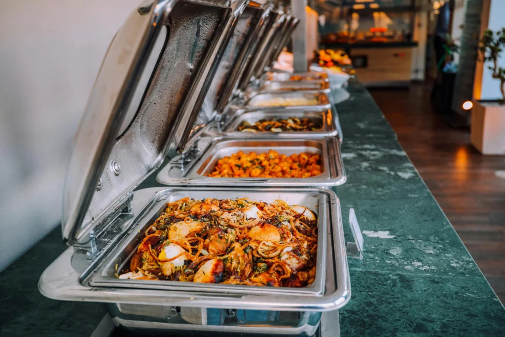Banquet buffet selection at the Hilton Ocala